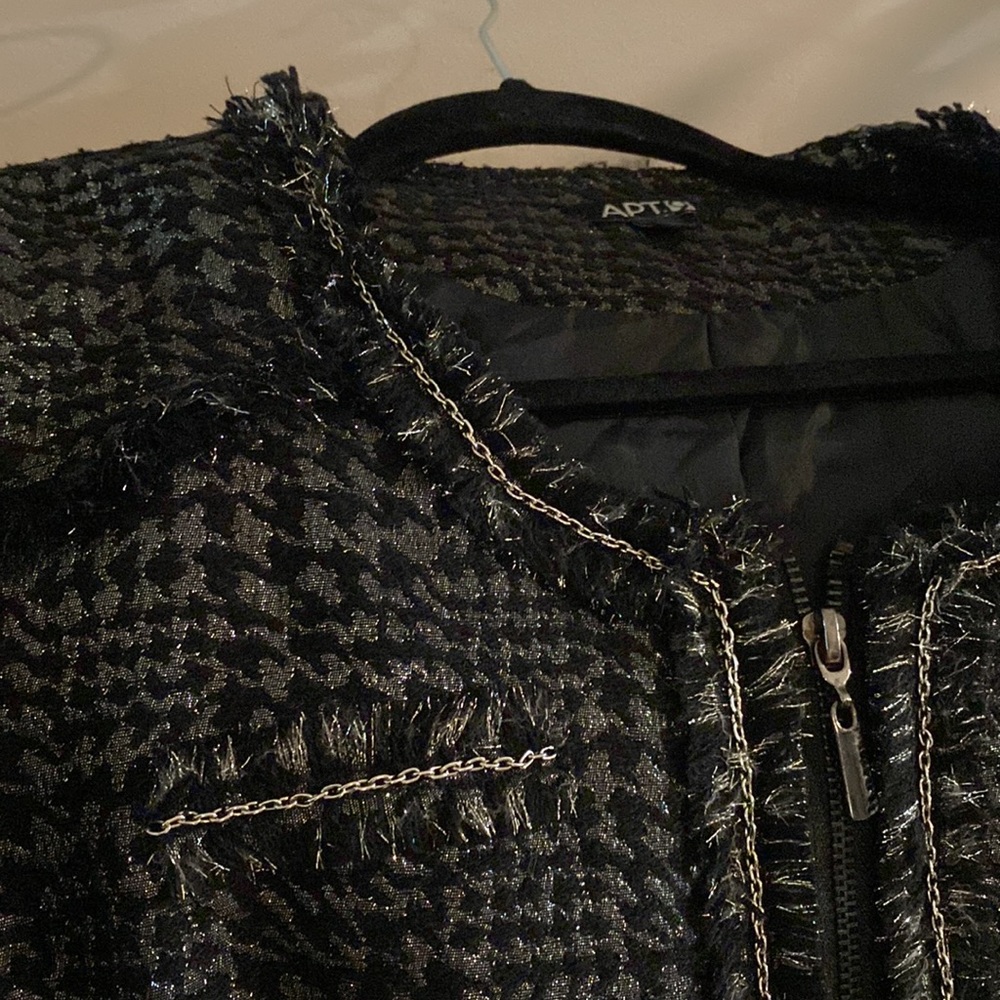 Apt.9 Jacket Size L With Silver Lining/ Blazer - image 7
